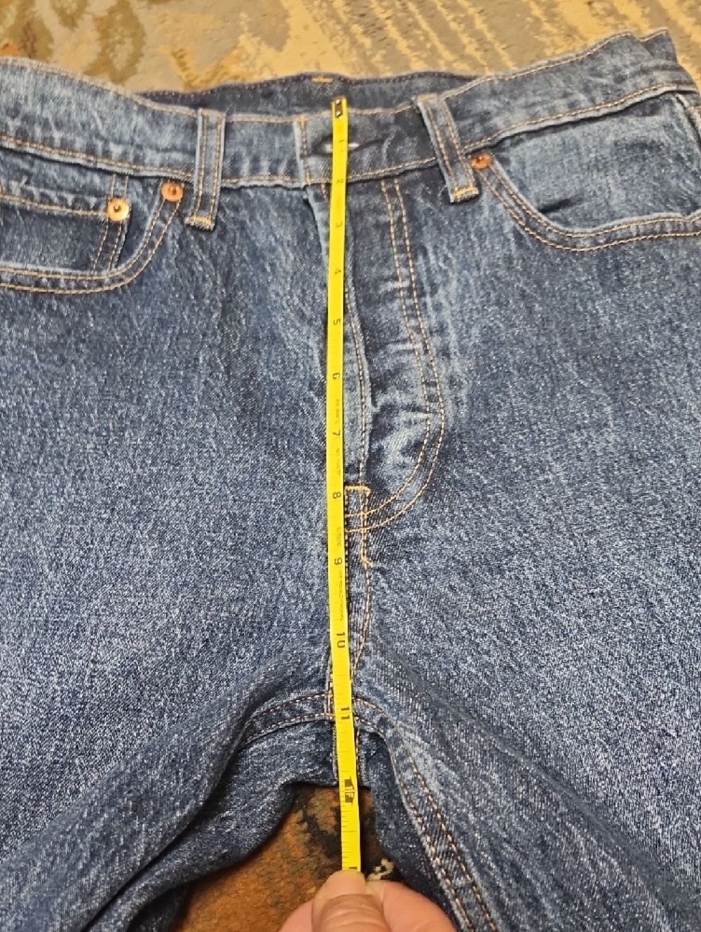 GAP Cheeky Straight High Rise Jeans - Dark Blue - Picture 5 of 8